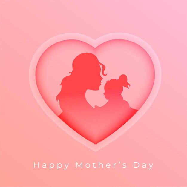 Bellissimo biglietto di auguri per la festa della mamma felice per una donna adorabile