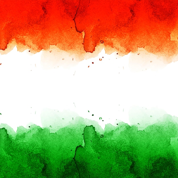 Bellissimo design tricolore a tema bandiera indiana