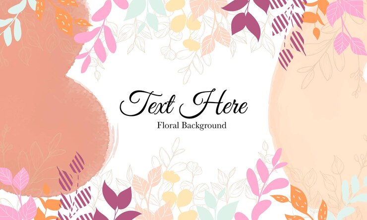 Vettore gratuito bellissimo modello di sfondo floreale disegnato a mano