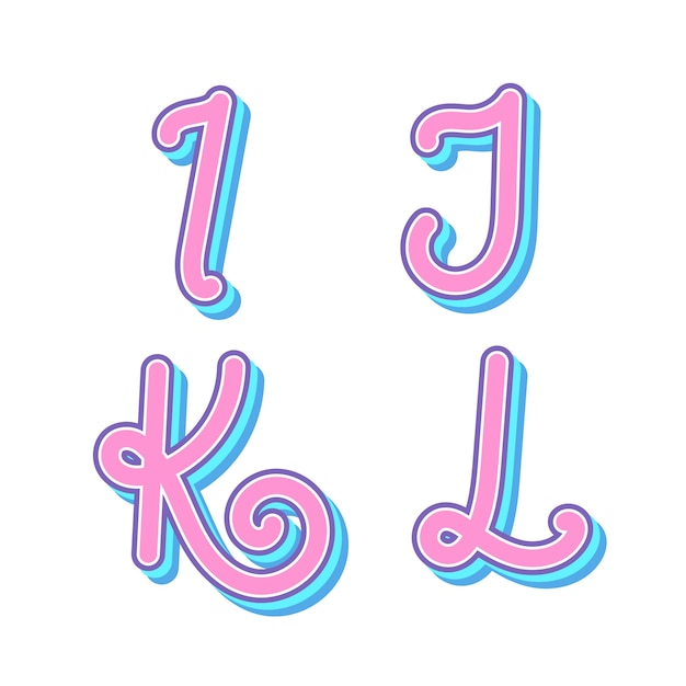 Bellissimo set di lettere