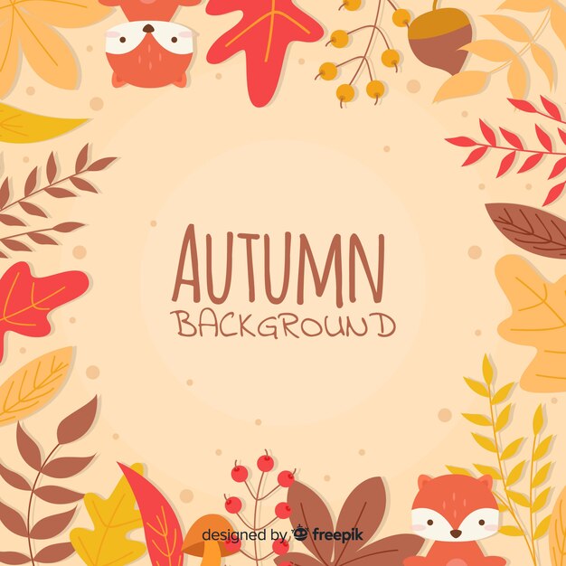 Bellissimo sfondo autunnale