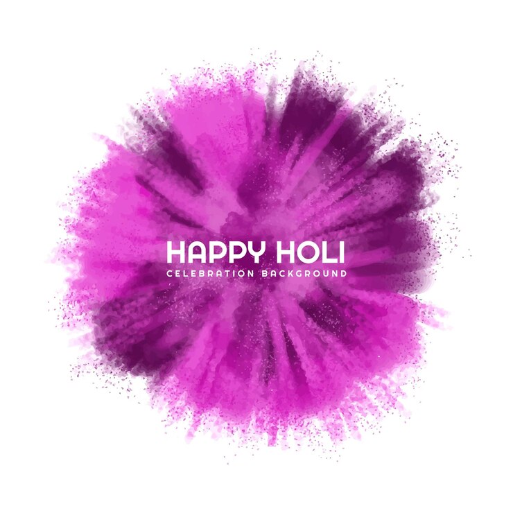Vettore gratuito bellissimo sfondo della carta di festa della celebrazione di holi