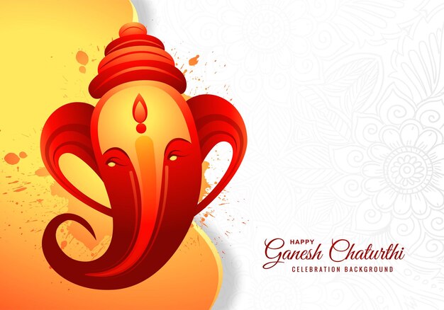 Bellissimo sfondo mitologico del festival della carta ganesh chaturthi