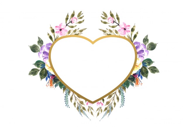 Bello cuore decorativo dei fiori di San Valentino