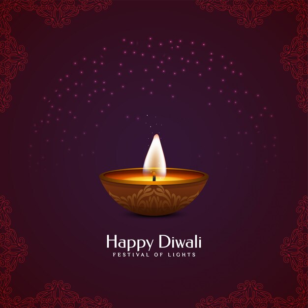 Bello felice Diwali decorativo