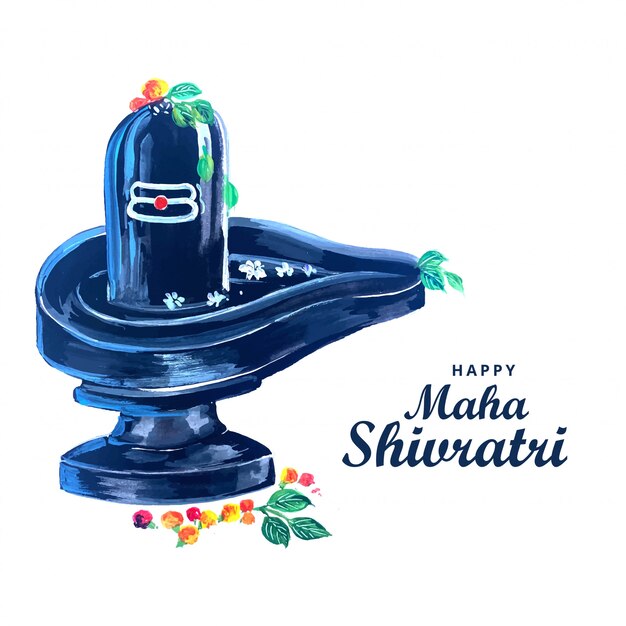 Bello realistico Shiva shivling per il festival Maha Shivratri