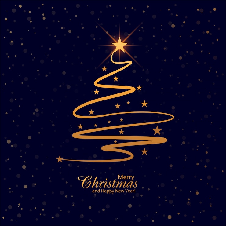 Vettore gratuito bello vettore del fondo della carta dell&#39;albero di buon natale