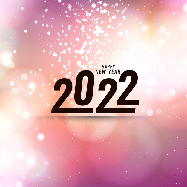 Bello vettore del fondo di saluto del buon anno 2022