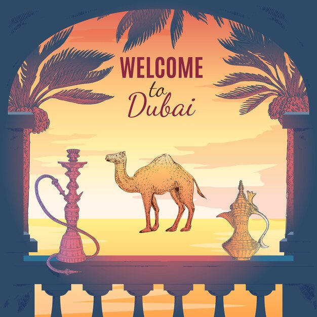 Benvenuti a Dubai Background