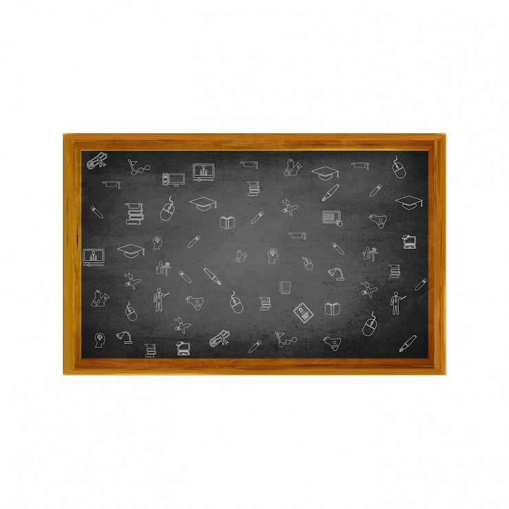 Vettore gratuito benvenuti a schoo with black board