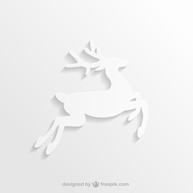 Bianco renne silhouette