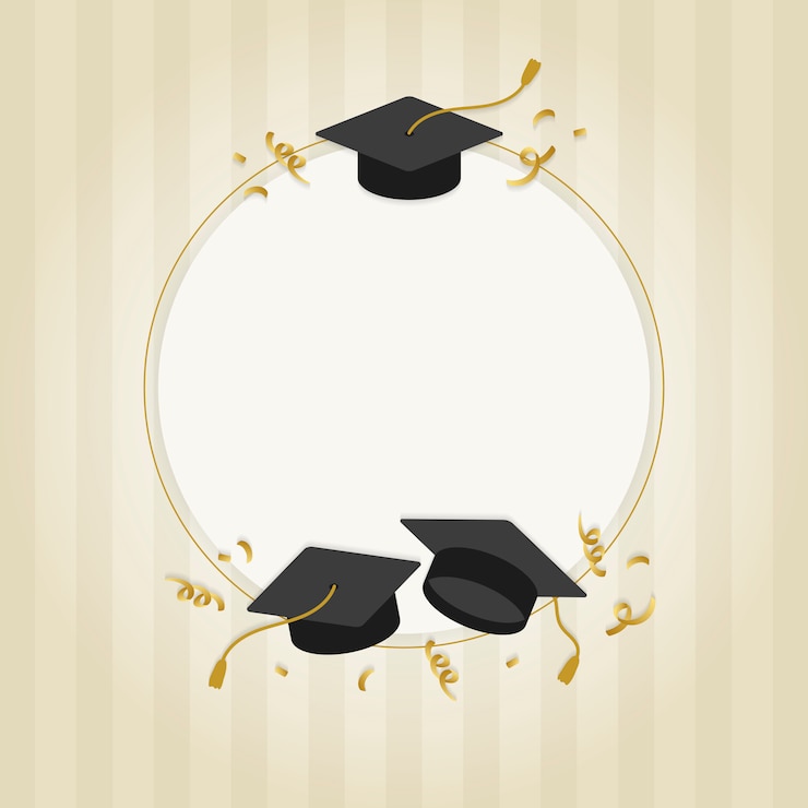 Vettore gratuito biglietto di auguri di laurea