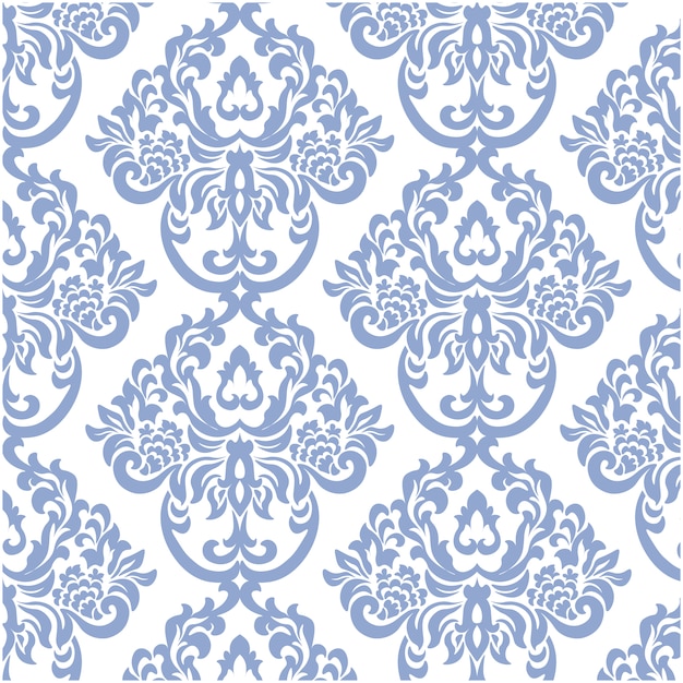 Blu e bianco modello ornamentale