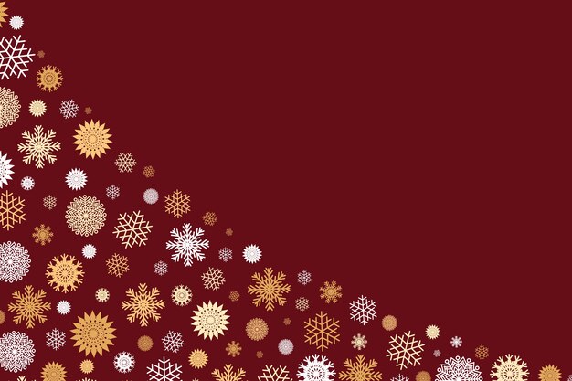 Bordo fiocco di neve design piatto