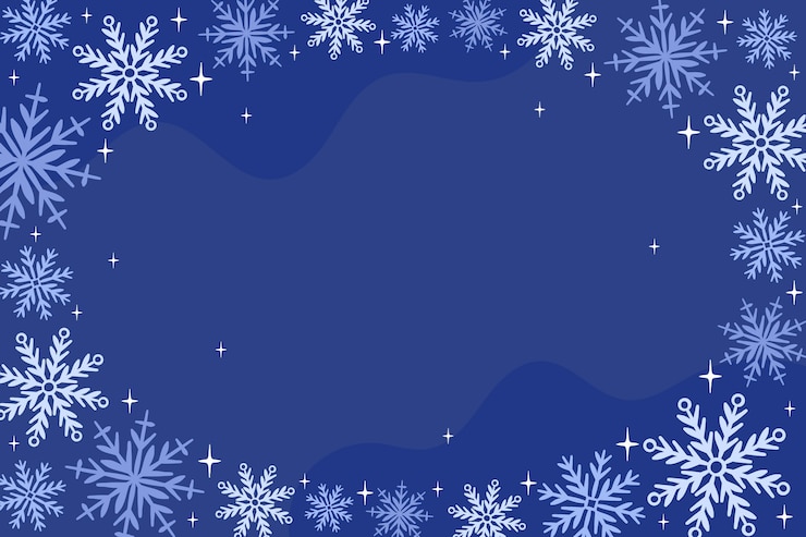 Vettore gratuito bordo fiocco di neve disegnato a mano