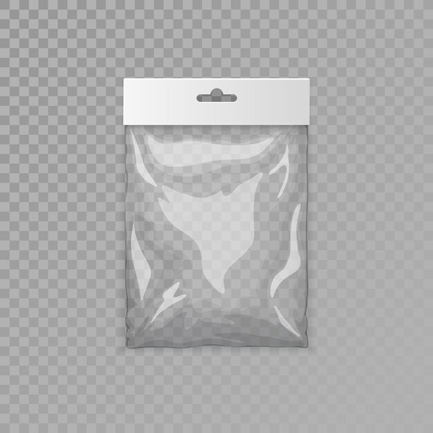 Borsa tascabile in plastica con slot per appendere