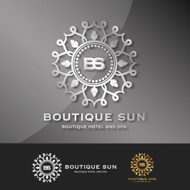 Vettore gratuito boutique logo modello di raccolta