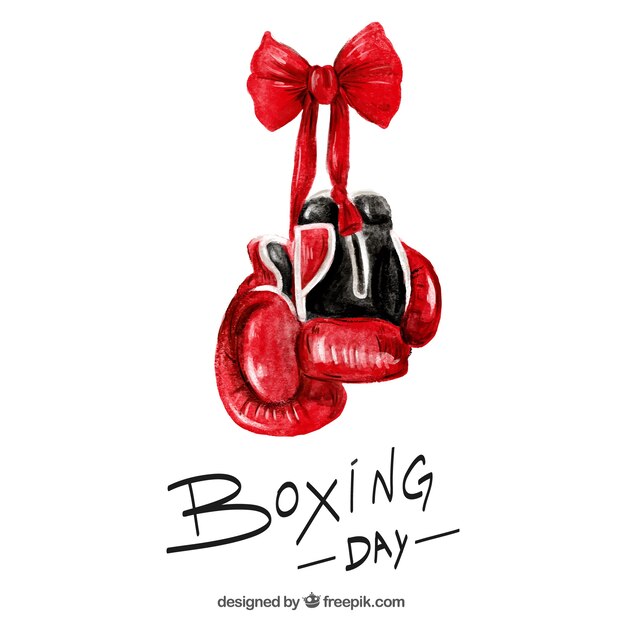 Boxing Day sfondo in stile acquerello