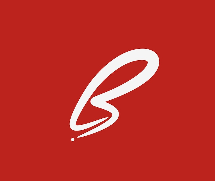Vettore gratuito branding identity corporate vector logo b design.