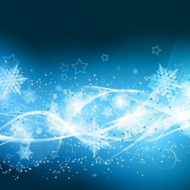 Vettore gratuito bright sfondo blu natale