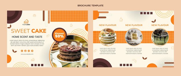 Brochure alimentare dal design piatto