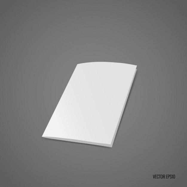 brochure bianco modello di progettazione