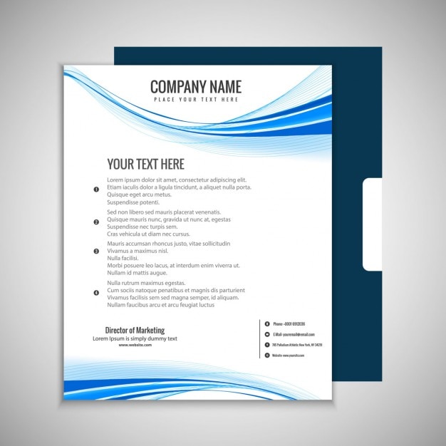 Vettore gratuito brochure business moderno