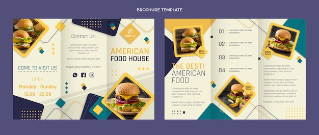 Brochure cibo piatto