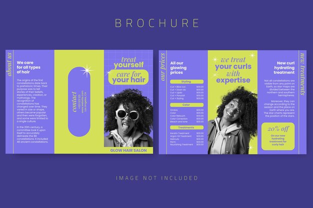 Brochure creativa per parrucchieri