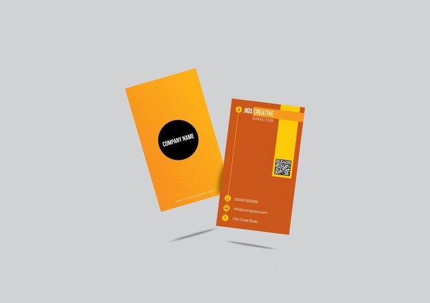 Brochure d&#39;affari arancione