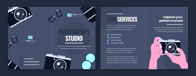 Brochure studio fotografico minimale