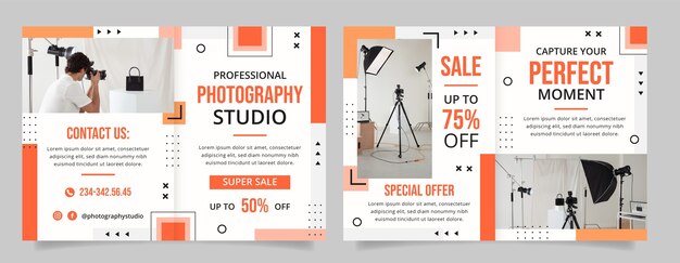 Brochure studio fotografico minimale