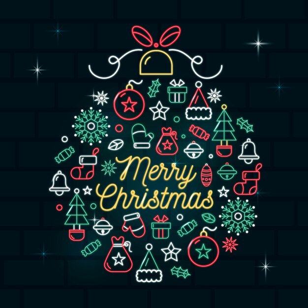 Buon natale al neon