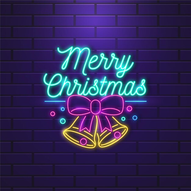 Buon natale al neon