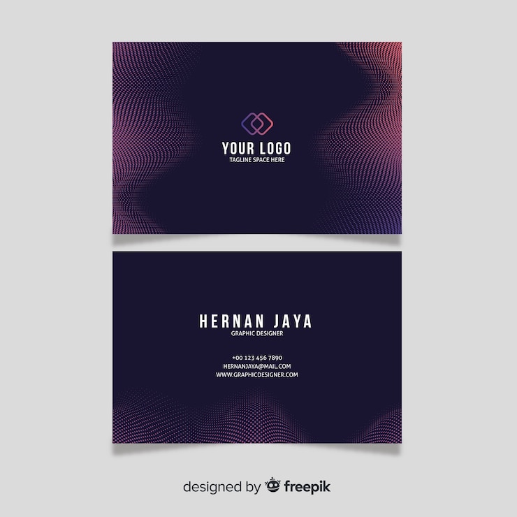 Vettore gratuito business card template