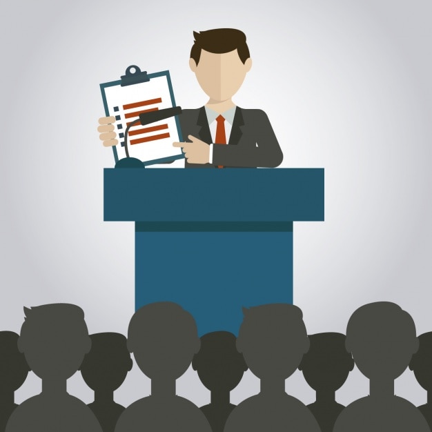 Vettore gratuito business flat presentazione illustrazione