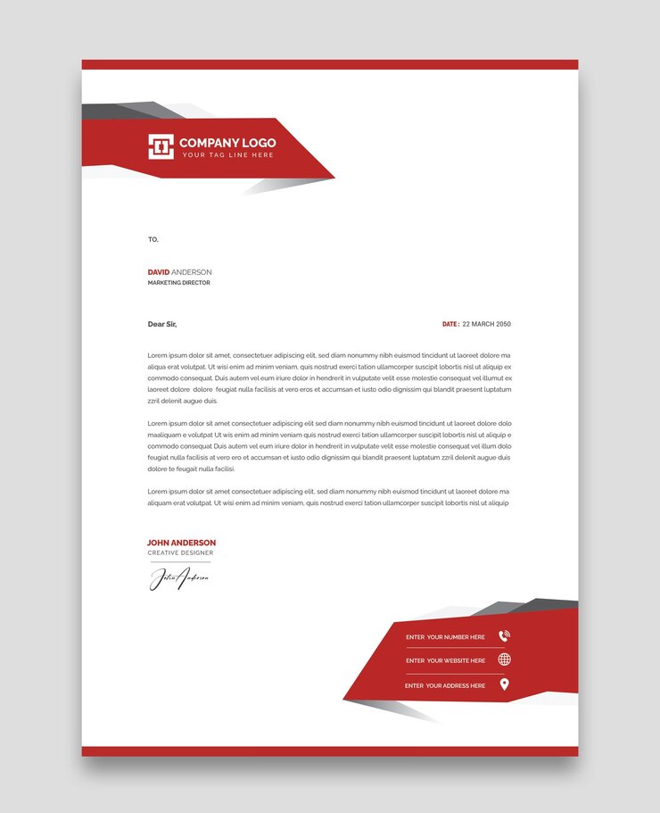 Vettore gratuito business moderno e modello di carta intestata aziendale