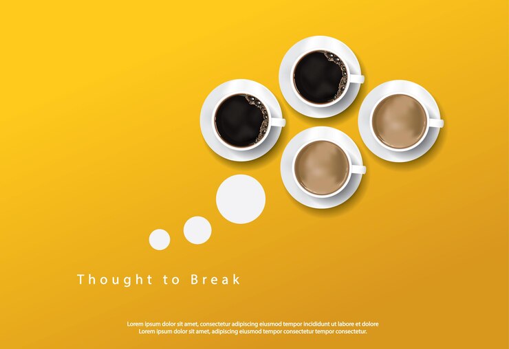 Vettore gratuito caffè poster pubblicità flayers