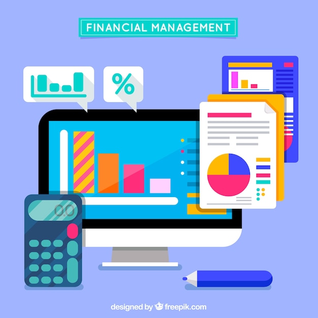 Calcolatore e calcolatore con grafica finanziaria
