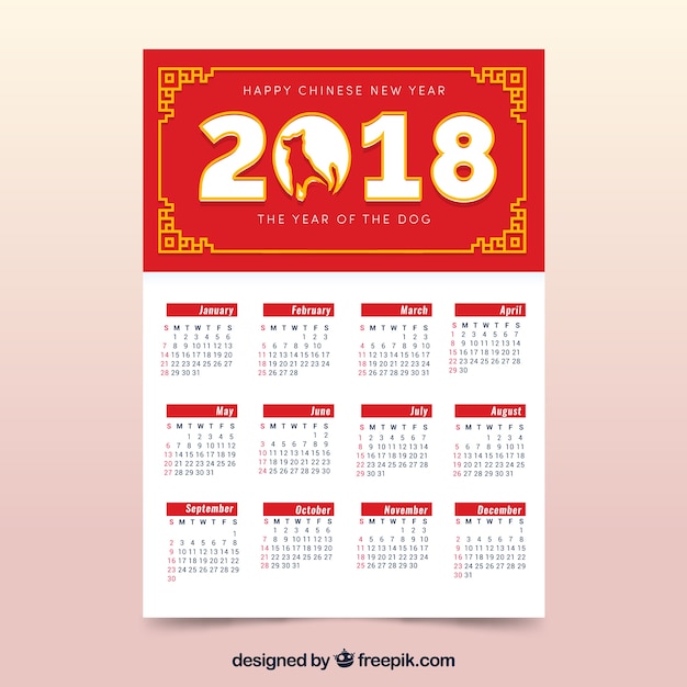 Calendario cinese del nuovo anno