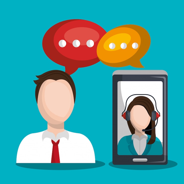 Vettore gratuito call center 