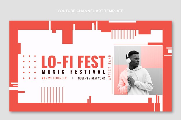 Canale youtube del festival di musica minimale dal design piatto