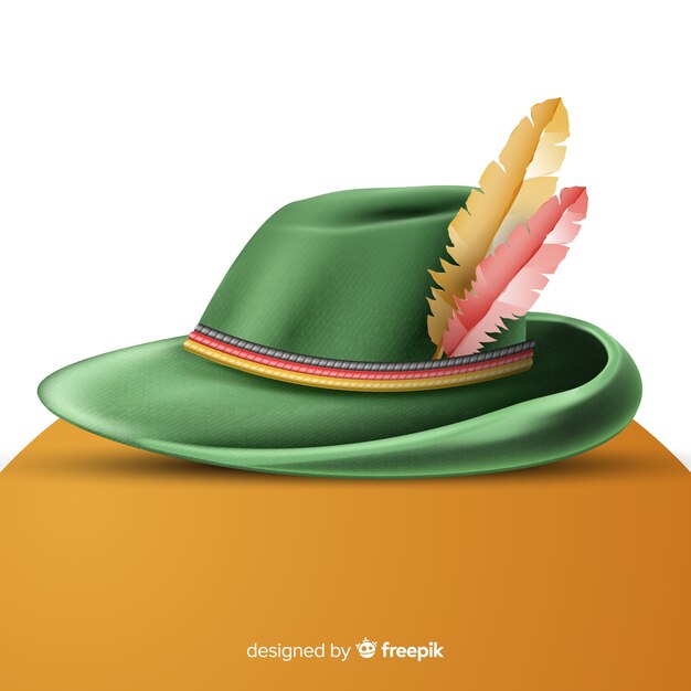 Cappello oktoberfest tradizionale realistico