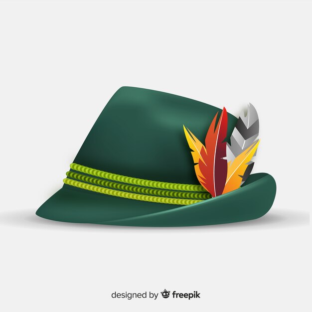 Cappello oktoberfest tradizionale realistico