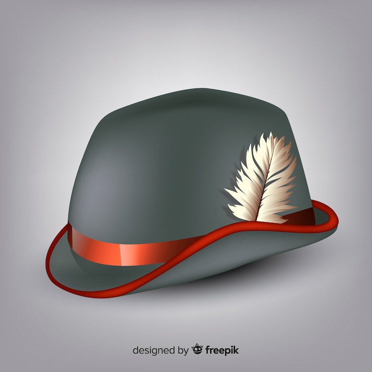 Vettore gratuito cappello tedesco tradizionale