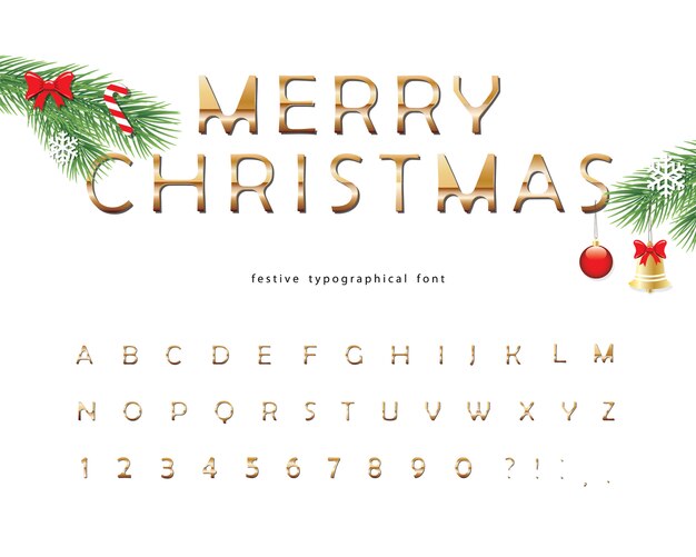 Buon Natale Numero 7.Iscrizione Calligrafica Di Buon Natale Decorato Testo Lettering Vettore Premium