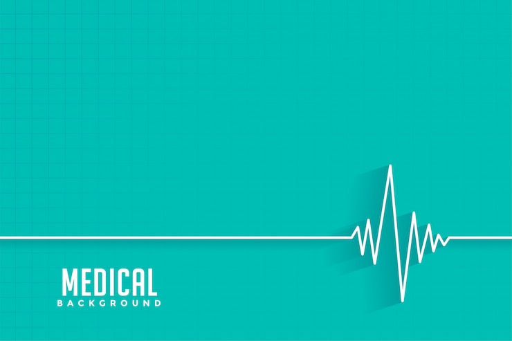 Vettore gratuito cardio battito cardiaco sfondo medico e sanitario