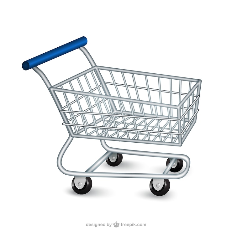 Vettore gratuito carrello della spesa