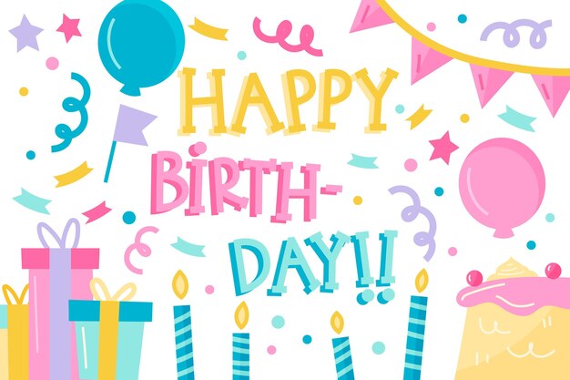 Carta da parati di compleanno