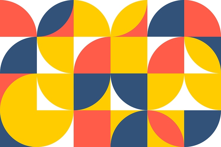 Vettore gratuito carta da parati geometrica